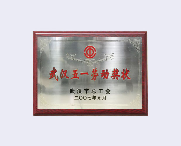 2007年武汉五一劳动奖状